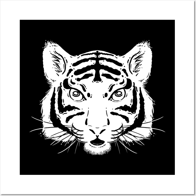 White tiger Wall Art by terastar